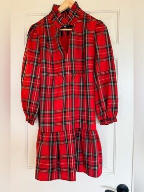 Tuckernuck Royal Stewart Tartan Palmerston Red Plaid Dress M